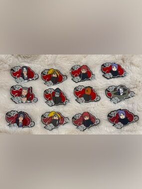 Full set FiGPiN Naruto Shippuden Akatsuki Cloud Blind Box Enamel Pin